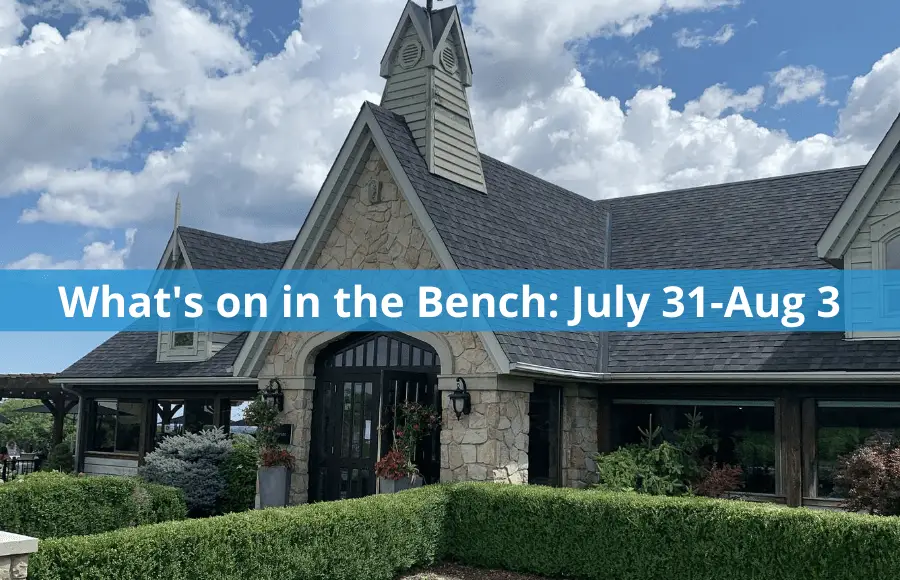 What's on in the Bench: July 31-Aug 3